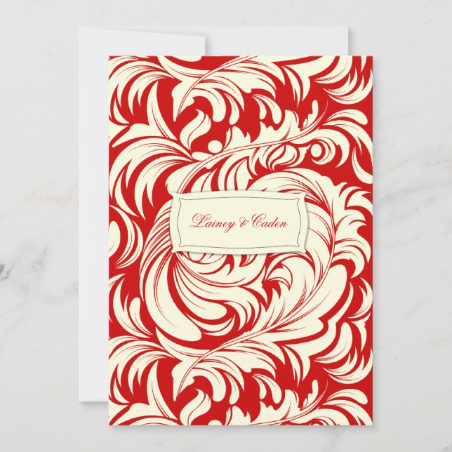 311-Lavishly Lainey Red Einladung (Vorderseite)