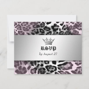 311-Leopard-Tique Königin des Herzens Süß 16 UAWG. RSVP Karte
