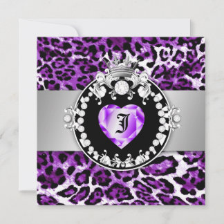 311 Leopard-Tique Königin des Herzens Sweet 16 Hot Einladung