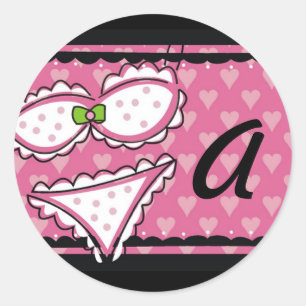 311-LINGERIE   SCHWIMSUIT RUNDER AUFKLEBER