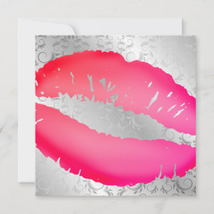 311-Lipstick küsst silbernes   erahnen Einladung