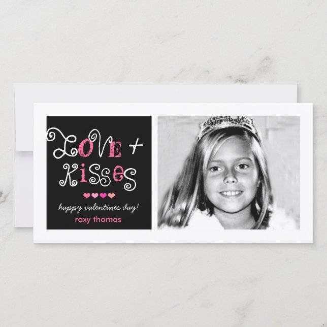 311-Love et carte géniale de Valentines de baisers (Devant)