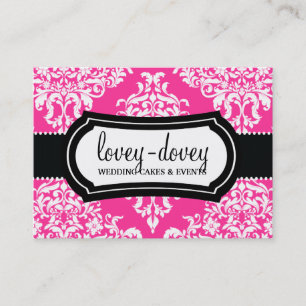 311 Lovey Dovey Damask Terminierungskarte Hot Pink Terminkarte