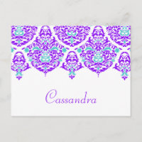 311 Mon Cherie Cassandra Pum Aqua Name Card