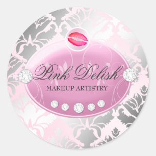311 Pink Delish Pink Sticker lips kiss