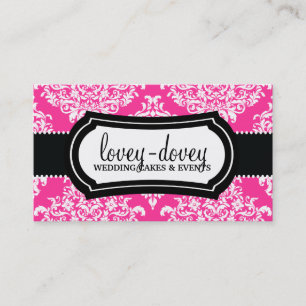 311 reizendes Dovey Damast-Pink Visitenkarte