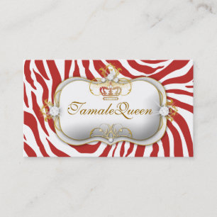 311 Rot Hott Königin Visitenkarte