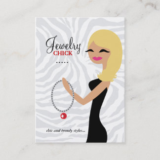 311 Schmuck-Küken-gewellte blonde Visitenkarte