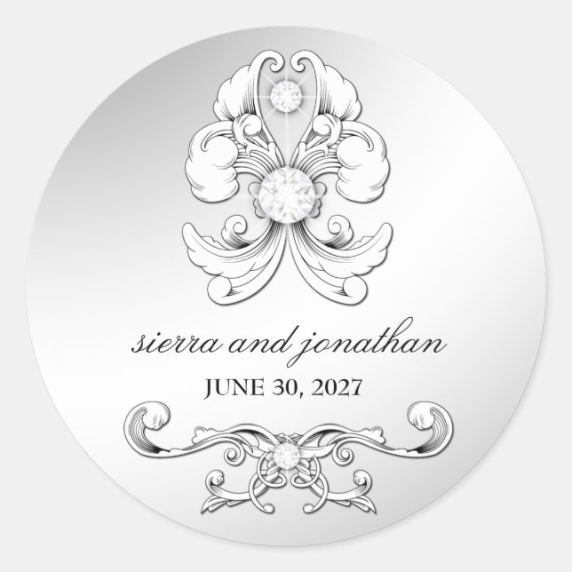 311-Silver Diamond Luxe Sticker (Vorderseite)