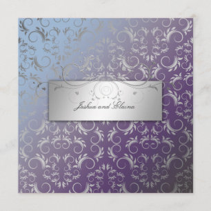 311-Silver erahnen Hydrangea Einladung