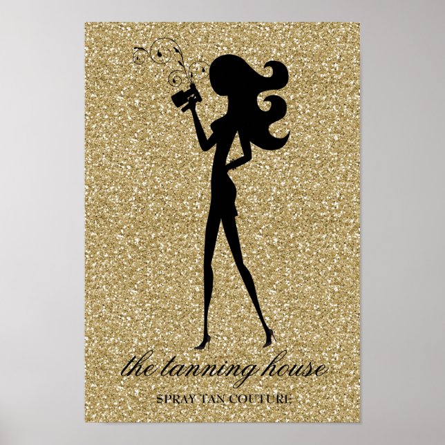 311 Spray Tan Fashionista Poster Faux Parties scin (Devant)