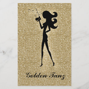 311 Spray Tan Flyer Gold Faux Glitter