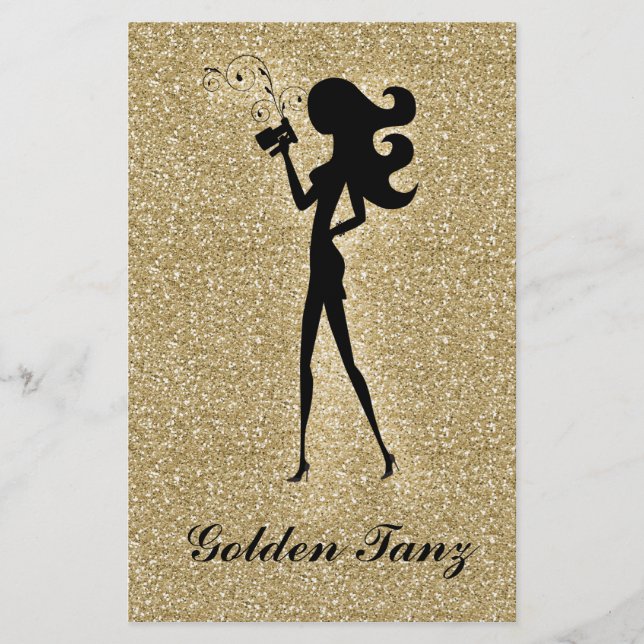 311 Spray Tan Flyer Gold Imitate Sparkle (Vorne)