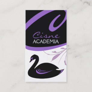 311-Swan lila Details des Strudel-  Visitenkarte