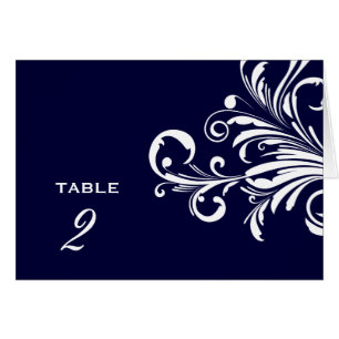 311-Swanky tourbillonne bleu marine de nombres de