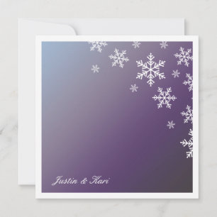 311-Sweet Snowflake Hydrangea Metallic Einladung
