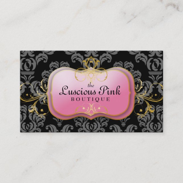 311-The Luscious rosa Schwarzes der Platten-| Visitenkarte (Vorderseite)