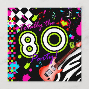 311-Totally the 80er Party - Red Guitar Einladung