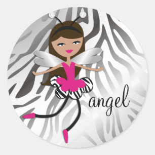311 Trendy Angel Baby "Tan" Runder Aufkleber