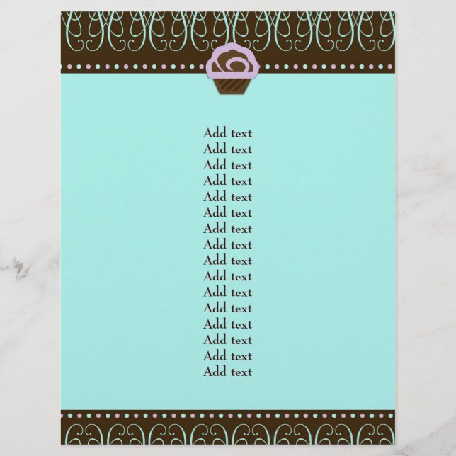 311 Türkis & Lila Wirbel Sweet Flyer (Vorne)