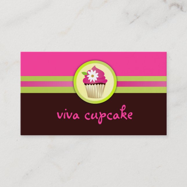 311 Viva kleiner Kuchen schokoladenbraun Visitenkarte (Vorderseite)