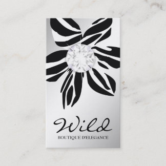 311 wilder Diamant SS der Zebra-Blumen-| Visitenkarte