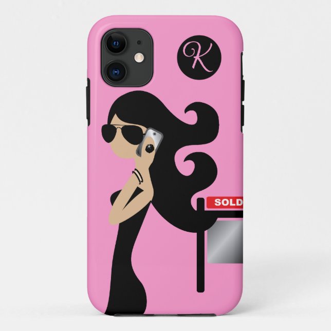 311 wirklicher Anwesenfashionista-brünette Flieger Case-Mate iPhone Hülle (Rückseite)