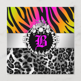 311 Zebra--LeoTiquediamant-Kuss-Neon-Trio Einladung
