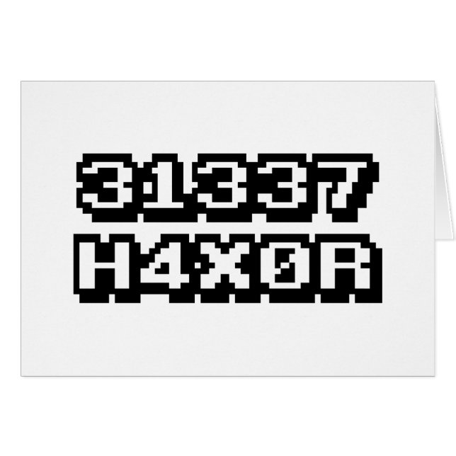 31337 H4X0R (Vorderseite (Horizontal))