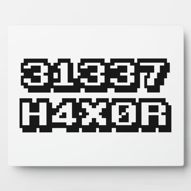 31337 H4X0R FOTOPLATTE (Vorderseite)