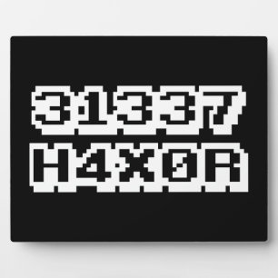 31337 H4X0R FOTOPLATTE