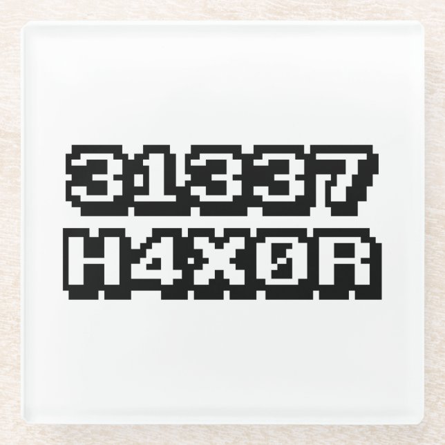 31337 H4X0R GLASUNTERSETZER (Vorderseite)