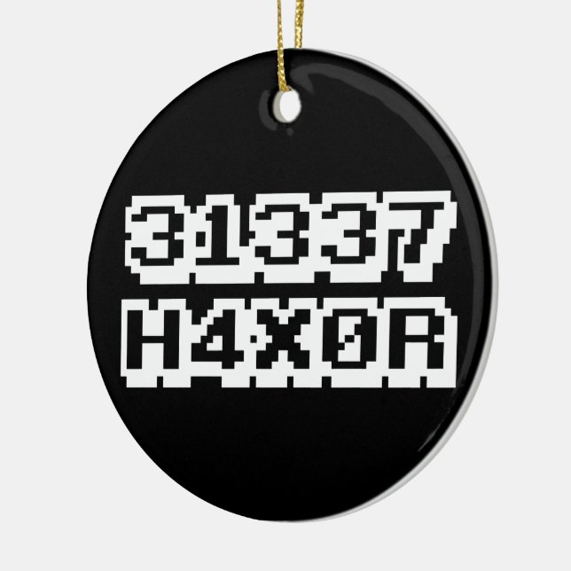 31337 H4X0R KERAMIKORNAMENT (Links)
