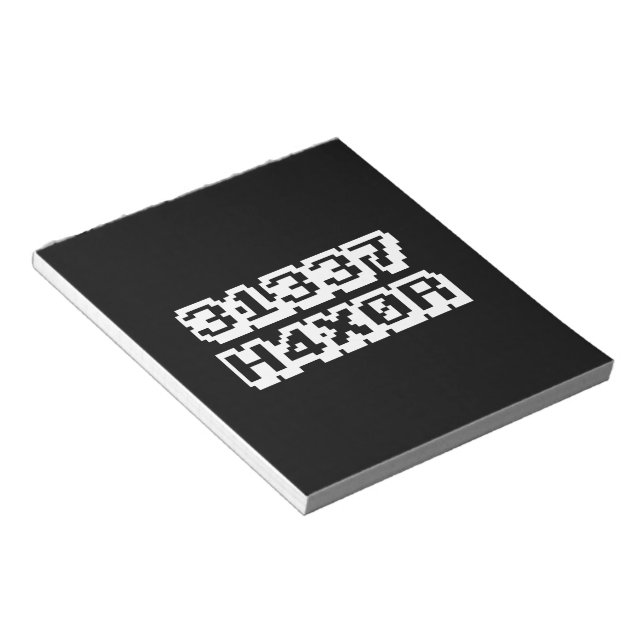 31337 H4X0R NOTIZBLOCK (angewinkelt)
