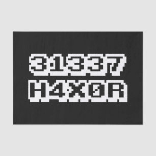 31337 H4X0R SEIDENPAPIER