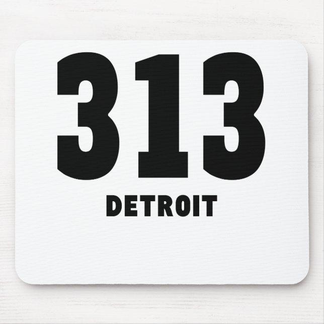 313 Detroit Mousepad (Vorne)