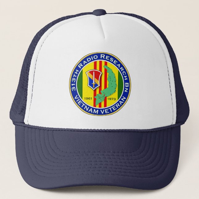 313th EisenbahnBn 2 - ASA Vietnam Truckerkappe (Vorderseite)