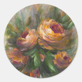 315 Roses Runder Aufkleber