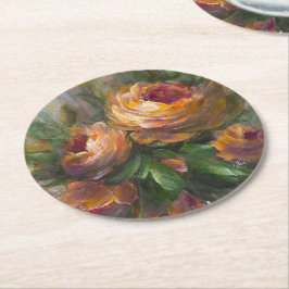 315 Roses Runder Pappuntersetzer