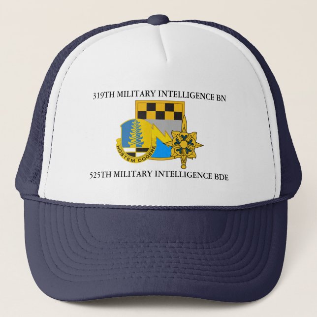 319. MILITÄRISCHE INTELLIGENZ-BATTALION 525. BDE TRUCKERKAPPE (Vorderseite)