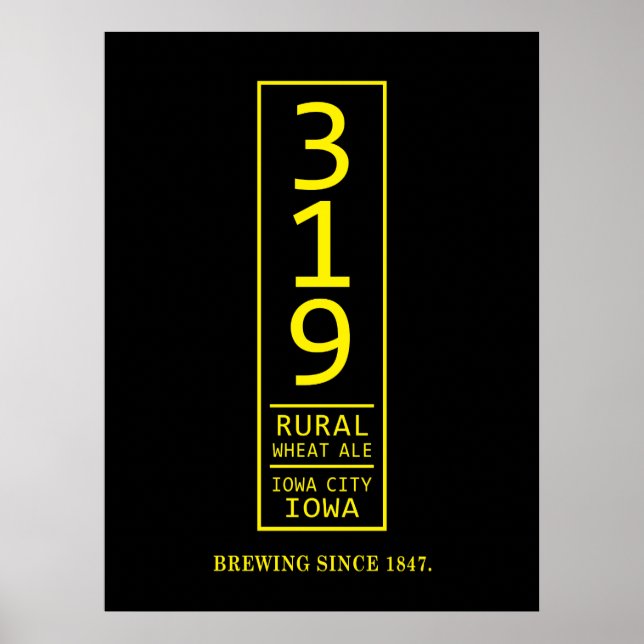 319 Poster de bière de blé rural (Devant)