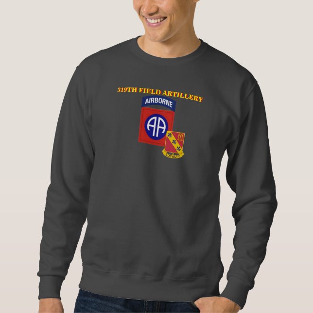 319TH SWEATSHIRT AÉROPORTÉ de l'ARTILLERIE de (Devant)