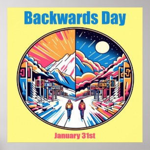 31.01. - Rückwärts Tag Poster