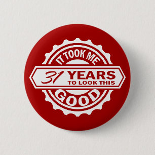 31. Geburtstag Button