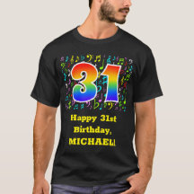 31. Geburtstag: Farbige Musiksymbole, Regenbogen 3
