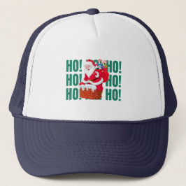 31.Ho Ho Ho Weihnachtsmann wünscht frohe Weihnacht Truckerkappe