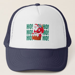 31.Ho Ho Ho Weihnachtsmann wünscht frohe Weihnacht Truckerkappe