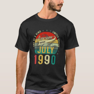 31 Jahre alt Vintag Juli 1990 Limited Edition 31S T-Shirt
