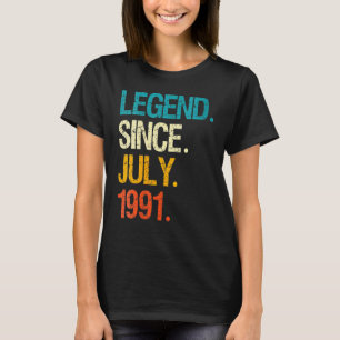 31 Jahre alte Legende seit Juli 1991 31. Geburtsta T-Shirt