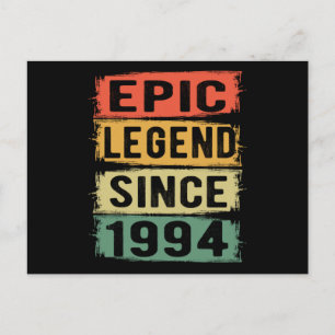 31 Jahre Alter 1993 Epische Legende 31. Geburtstag Postkarte